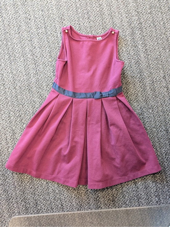 Janie and Jack Other - Janie and Jack Rose Pink Sleeveless Fit-and-Flare Dress with Gray Waist Bow